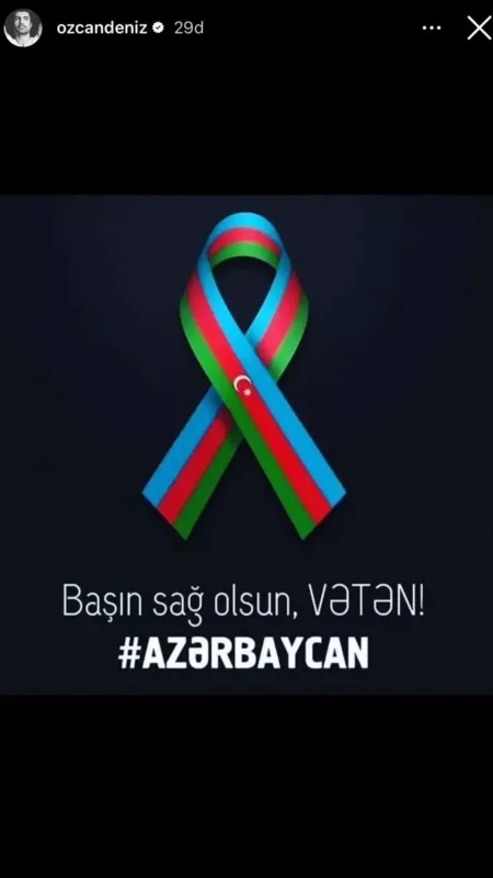 Özcandan Azərbaycana başsağlığı