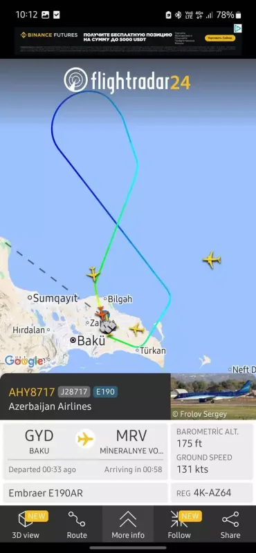 AZAL-ın daha bir təyyarəsinə hücum olundu? - Foto