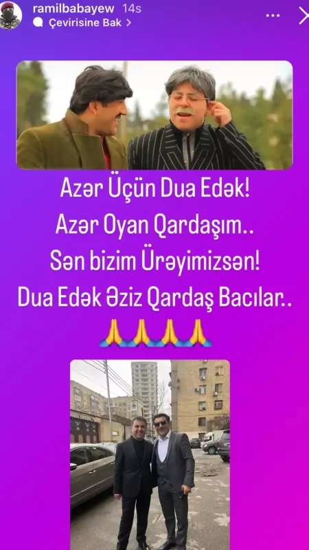 “Azər, oyan, qardaşım!”