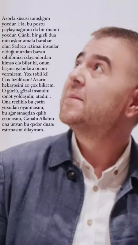 “Azərin hekayəsini bilirəm”