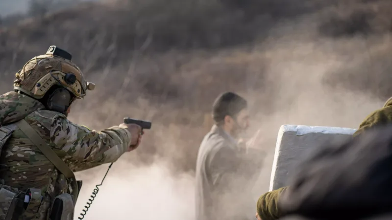 “44”ün çəkilişləri gedir - Fotolar