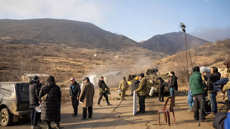 “44”ün çəkilişləri gedir - Fotolar