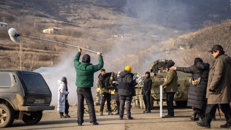 “44”ün çəkilişləri gedir - Fotolar