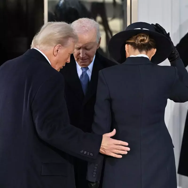 Donald Tramp xanımı ilə andiçmədə