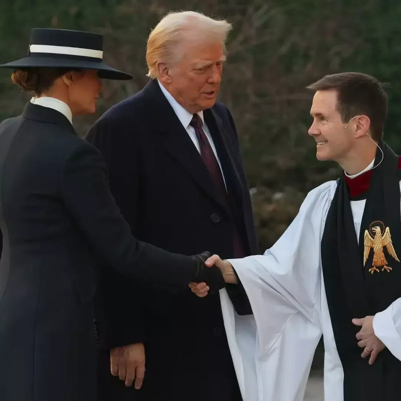 Donald Tramp xanımı ilə andiçmədə