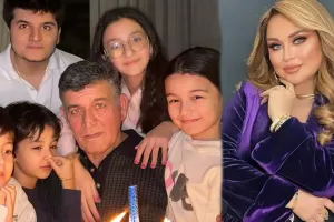 Mələkxanımın həyat yoldaşının ad günündən görüntülər