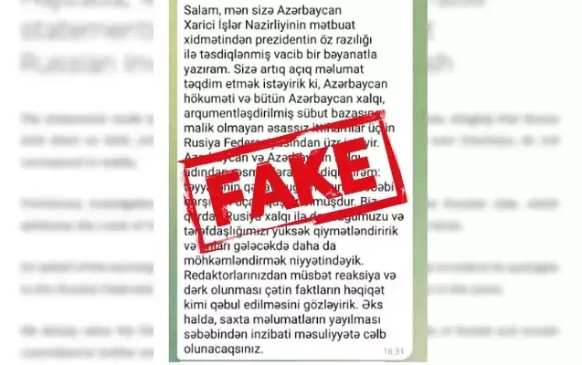 XİN adından saxta məlumatlar yayılır