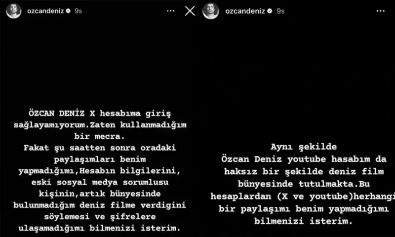 Özcan Denizin sosial şəbəkə hesabları oğurlandı