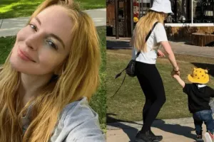 Lindsi Lohan ilk dəfə oğlunun şəkillərini yayımladı