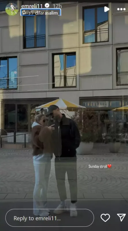 Mahir Emreli sevgilisi ilə gəzintidə