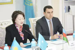 Adil Kərimli Astanada təqdimatda çıxış edib