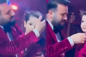 Elnur ilk dəfə oğlunun üzünü göstərdi