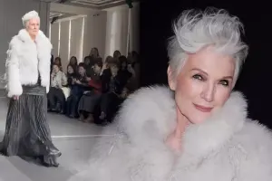 İlon Maskın 76 yaşlı anası podiuma çıxdı