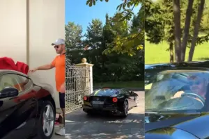 Emin yeni “Ferrari”sini nümayiş etdi