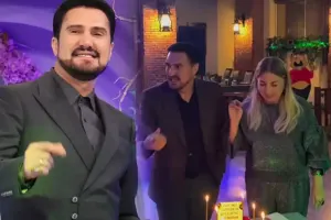 Nadir 54 yaşını xanımı ilə qeyd etdi