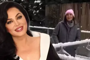 Türkan Şoraydan qar paylaşımı - Video