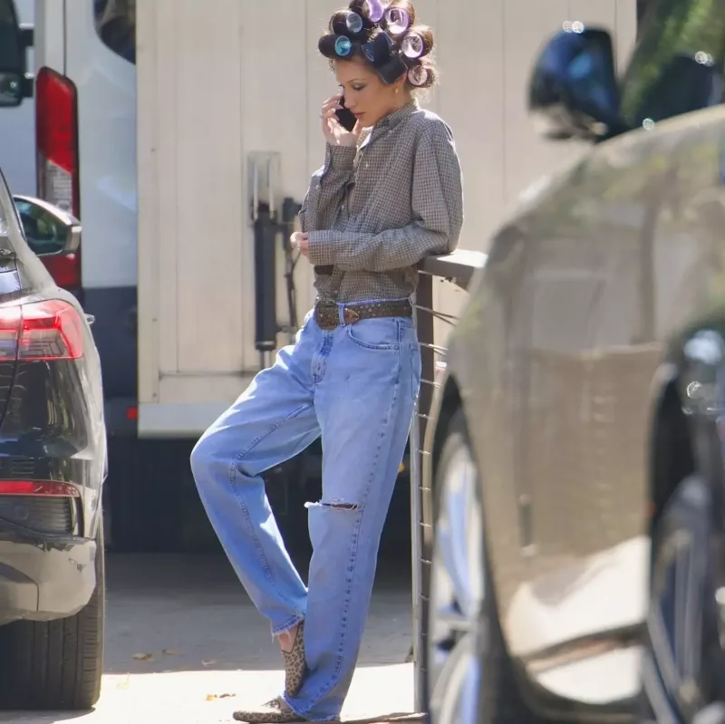 Bella Hadid çəkilişdə - Fotolar