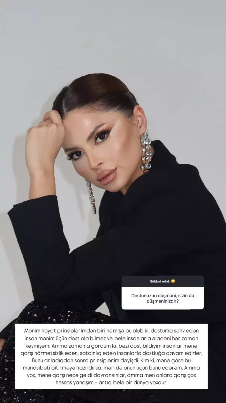 “Dostlarım mənə satqınlıq edən insanlarla dostdurlar” - Aynişan