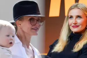 Kemeron Diaz ilk dəfə oğlu ilə görüntüləndi