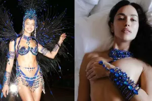 İrina Şeyk Rio-de-Janeyroda karnavalda