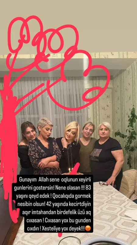 Məleykədən ailəsi ilə paylaşım