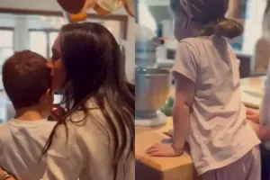 Meqan Markl uşaqları ilə video paylaşdı