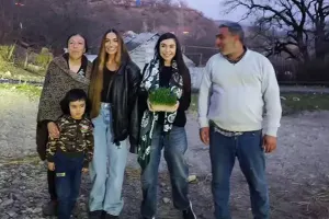 Leyla və Arzu Əliyevalar İsmayıllıda - Fotolar