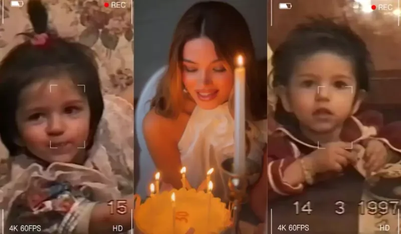 Doğum günündə 2 yaşında ikən çəkilən videosunu paylaşdı