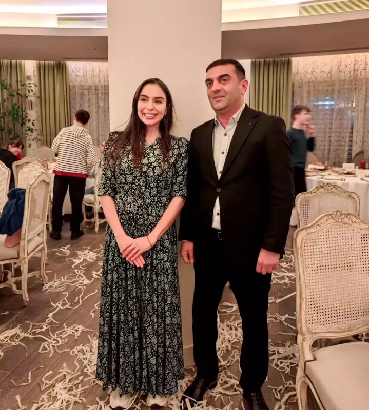 Leyla və Arzu Əliyevalar iftar məclisində - Fotolar