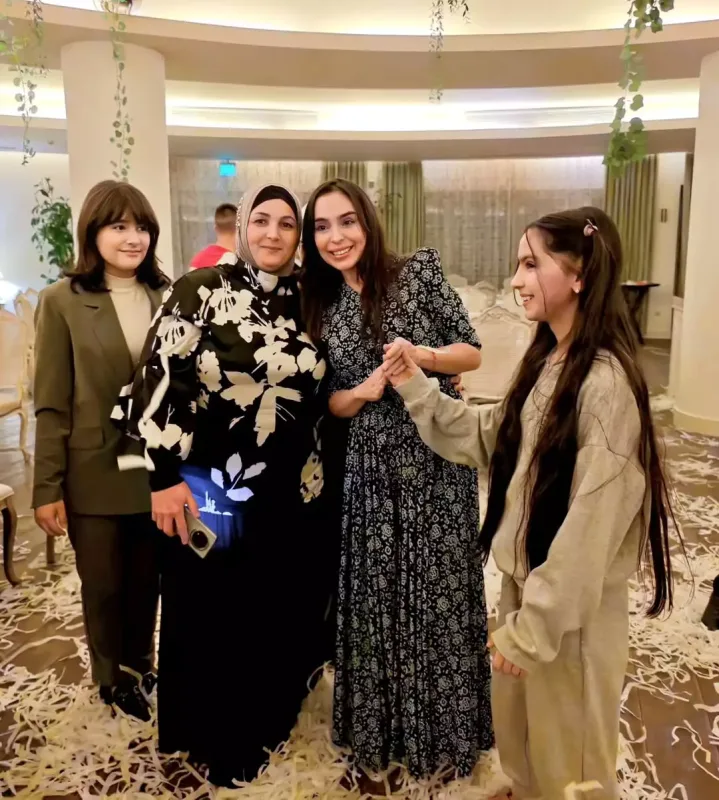 Leyla və Arzu Əliyevalar iftar məclisində - Fotolar