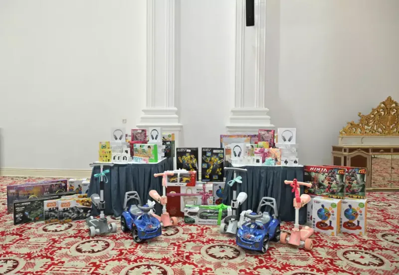 Leyla Əliyeva bayramı şəhid övladları ilə keçirdi - Fotolar