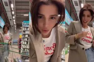 Renka marketdə belə rəqs etdi