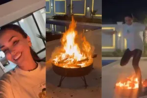 Pərvinin villasındakı əyləncəli anları