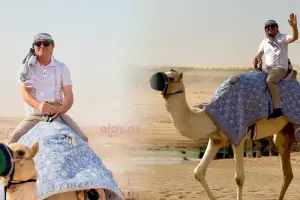 Mənsum İbrahimov səhrada