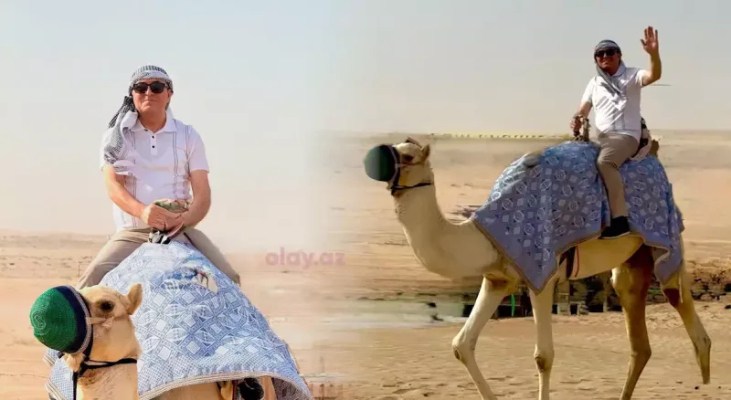 Mənsum İbrahimov səhrada