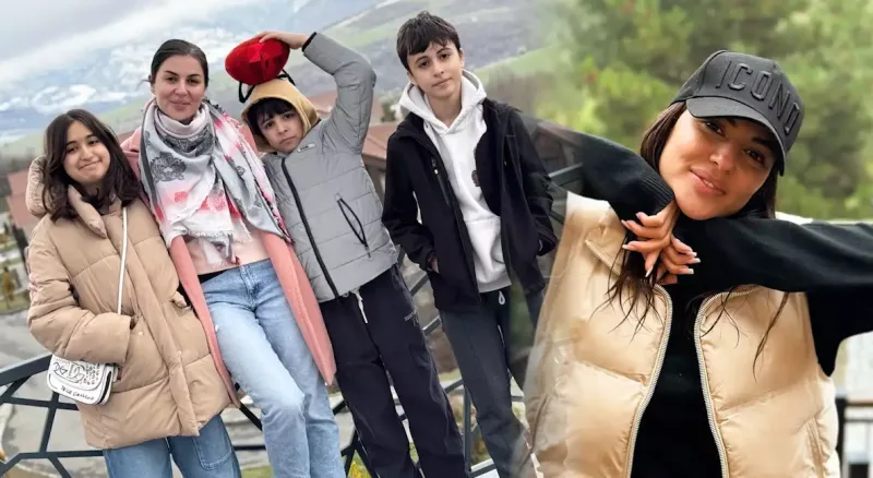 Sevincin uşaqları ilə İsmayıllıdakı tətili