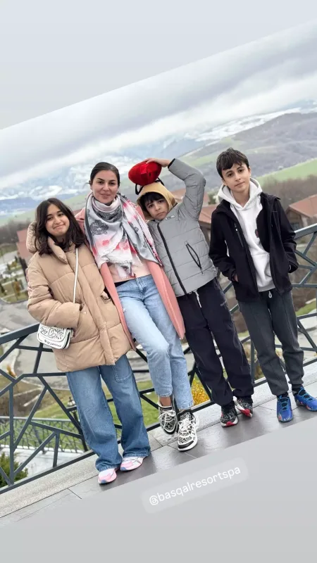 Sevincin uşaqları ilə İsmayıllıdakı tətili