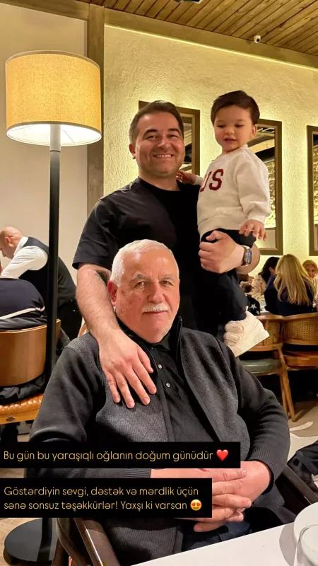 Atası ilə fotosunu paylaşıb bunları yazdı