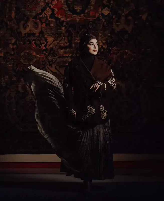 Fərqanə Qasımova obyektiv qarşısında - Fotolar