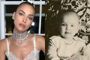 İrina Şeykin uşaqlıq fotosu ilə yeni dərgini bəzədi