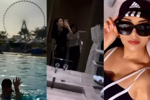 Vüsalənin qızı ilə Dubay istirahəti - VİDEO