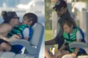 İqlesias arvadı və uşaqları ilə Mayamidə dincəlir