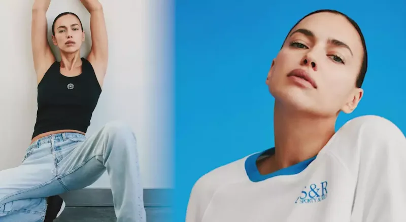 İrina Şeyk daha bir marka üçün pozalar verdi