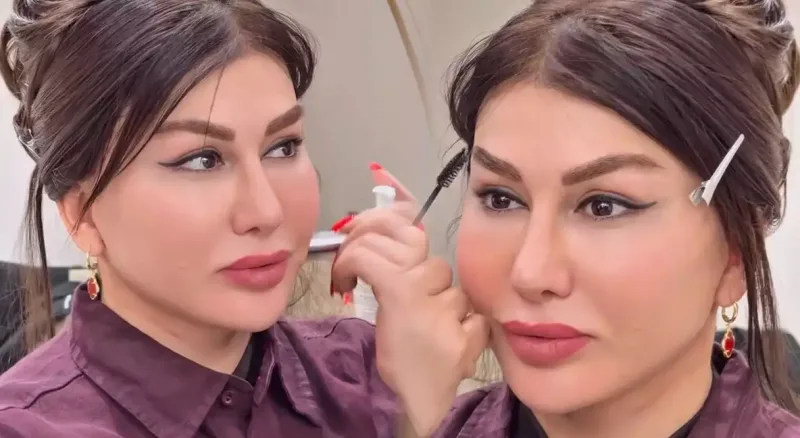 Fatimə makiyajsız halı ilə diqqət çəkdi