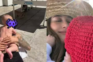 Castin oğlu ilə şəkillərini paylaşdı