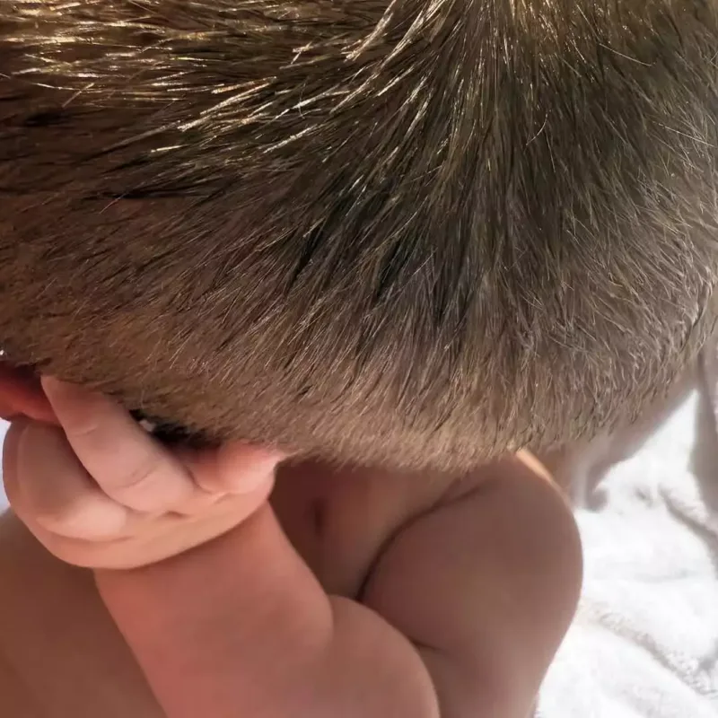 Castin oğlu ilə şəkillərini paylaşdı