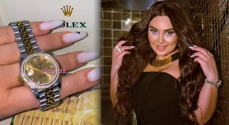 Şəbnəm özünə 25 minlik saat aldı - VİDEO