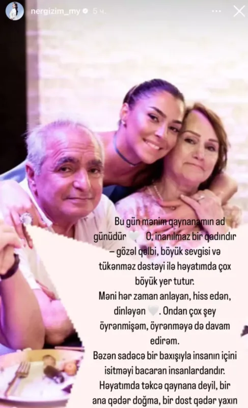 Xanımı Miri Yusifin valideyinlərinin fotosunu yayımladı