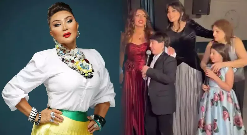 Nazpəri gəlininə doğum günü etdi - VİDEO