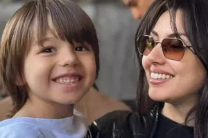 Safuradan kiçik oğlu ilə - Fotolar